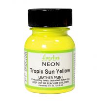 Angelus Acrylic Leather paint NEON Tropical Sun Yellow 127