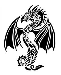 Tattoostencil ASA Dragon