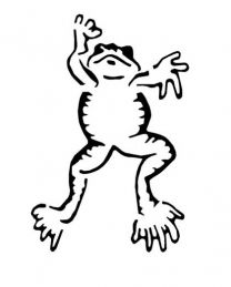Tattoostencil ASA Frog