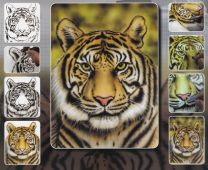 H & S Freehand Sjabloon Tiger Wildlife 410130