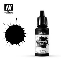 Vallejo Drawing Ink Black 30.024